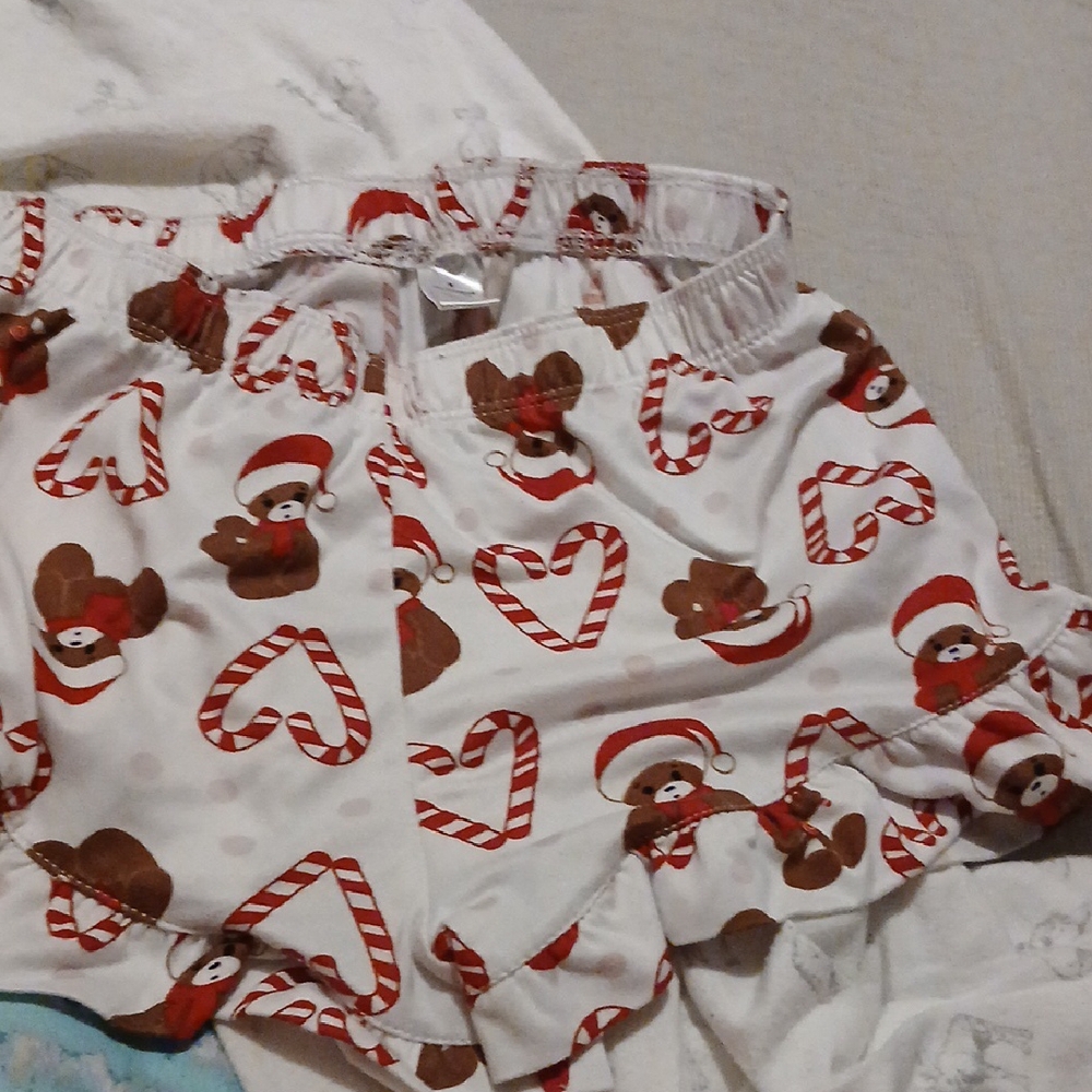 Festive Bear and Candy Cane Shorts